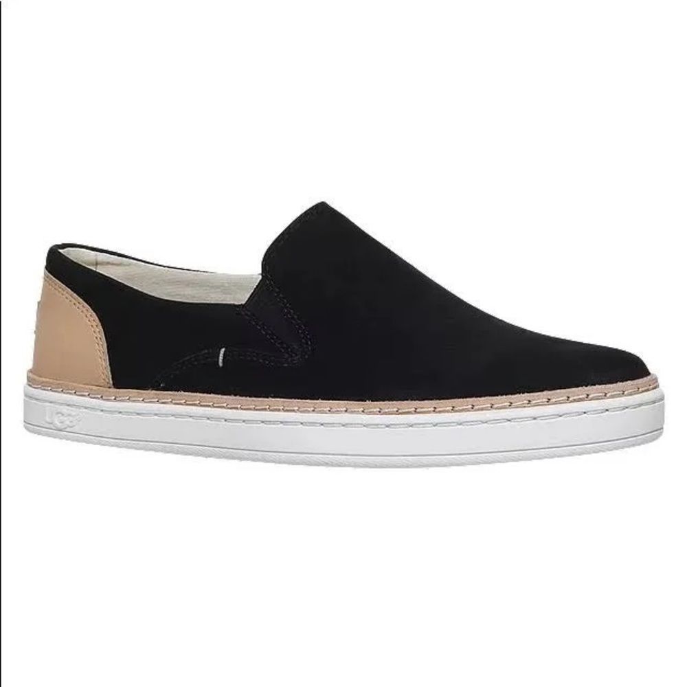 UGG Adley Perf Black Suede Shoes Size 9